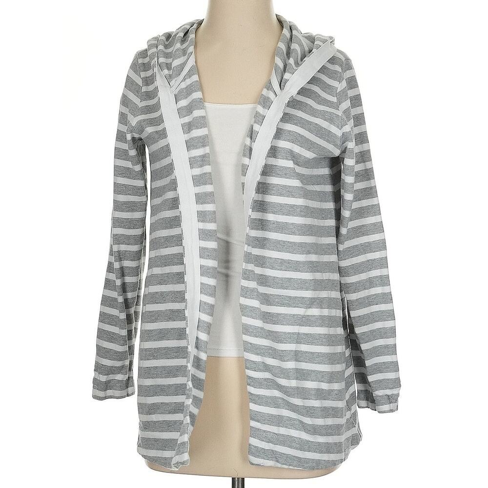 THE BLACK DOG GRAY HOOD‎ CARDIGAN SMALL